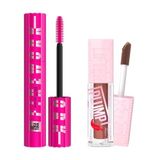 Maybelline New York Lash Sensational Firework Maskara & Lifter Plump Dudak Parlatıcısı- 007 Coca Zing Makyaj Seti