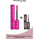 Maybelline New York Lash Sensational Firework Maskara + Sky High Cosmic Mini Maskara - Siyah