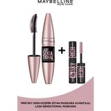 Maybelline New York Lash Sensational Intense Black Maskara - Ekstra Siyah Hacim ve Yelpaze Etkisi - 000 BLACK