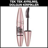 Maybelline New York Lash Sensational Siyah Maskara Hacim Verici Kıvırma ve Uzatma Etkili