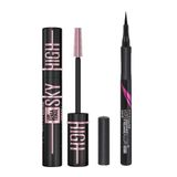 Maybelline New York Lash Sensational Sky High Cosmic Black Maskara Hyper Precise All Day 701 Matte Onyx Mat Siyah Eyeliner