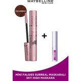 Maybelline New York Lash Sensational Sky High Kahverengi Maskara Mini Falsies Surreal Maskara Hediyeli