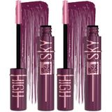 Maybelline New York Lash Sensational Sky High Maskara - Burgundy Haze (2 paketi)