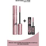 Maybelline New York Lash Sensational Sky High Maskara + Sky High Cosmic Mini Maskara - Siyah