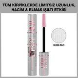 Maybelline New York Lash Sensational Sky High Space Diamond Hacim Maskarası 10 ml – Elmas Işıltılı, Hassas Gözler İçin - Renkli