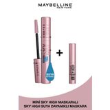 Maybelline New York Lash Sensational Sky High Suya Dayanıklı Waterproof Maskara 7.2 ML & Mini Sky High Maskara 4.5 ML
