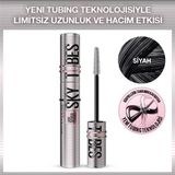 Maybelline New York Lash Sensational Sky Tubes Maskara - Limitsiz Uzunluk ve Hacim Etkisi Veren Tubing Maskara - Siyah