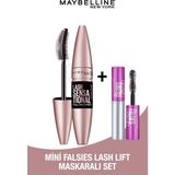 Maybelline New York Lash Sensational Yelpaze Etkili Intense Black Maskara Ekstra Siyah Mini Falsies Lash Lift Maskaralı Set