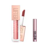 Maybelline New York Lifter Gloss Nemlendirici Dudak Parlatıcısı - 003 Moon & Mini Lash Sensational Sky High Maskara Makyaj Seti