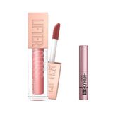Maybelline New York Lifter Gloss Nemlendirici Dudak Parlatıcısı - 003 Moon & Mini Lash Sensational Sky High Maskara Makyaj Seti