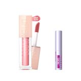 Maybelline New York Lifter Gloss Nemlendirici Dudak Parlatıcısı 004 Silk Mini Falsies Surreal Maskara 4.7 ml Makyaj Seti