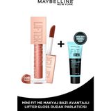 Maybelline New York Lifter Gloss Nemlendirici Dudak Parlatıcısı- 009 Topaz + Fit Me Primer Matte Mini