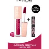 Maybelline New York Lifter Gloss Nemlendirici Dudak Parlatıcısı 25 Taffy & Maybelline Sky High Cosmic Mini Maskara Hediyeli Set