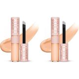 Maybelline New York Lifter Kafein ve Peptitler İçeren Nemlendiren ve Aydınlatan Kapatıcı - 35 (2 paketi)