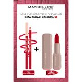 Maybelline New York Lifter Liner Dudak Kalemi 010 Main Character + Serum Etkili Ruj 004 Wild Card Lip Combo Seti