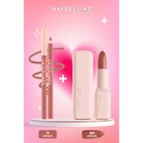 Maybelline New York Lifter Liner Dudak Kalemi 011 Upstate + Hyalüronik Asitli Besleyici Yağ İçeren Ruj 101 Upstate
