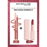 Maybelline New York Lifter Liner Dudak Kalemi 013 Maybe It's +Serum Etkili Ruj 107 Blind Date Lip Combo Seti