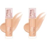 Maybelline New York Lifter Niasinamid ve Hyalüronik Asit İçeren Aydınlatan Fondöten - 117 (2 paketi)