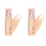 Maybelline New York Lifter Niasinamid ve Hyalüronik Asit İçeren Aydınlatan Fondöten - 90 (2 paketi)