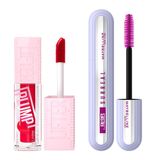 Maybelline New York Lifter Plump Dudak Parlatıcısı- 004 Red Flag & Falsies Surreal Maskara Makyaj Seti