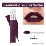 Maybelline New York Likit Mat Ruj SuperStay Matte Lipstick 110 Originator