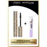 Maybelline New York L'oréal Paris Panaroma Maskara & Super Lock Kaş Sabitleyici - Siyah
