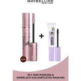 Maybelline New York Maybelline Lash Sensational Sky High Kahverengi Maskara & Super Lock Kaş Sabitleyici Ikilisi