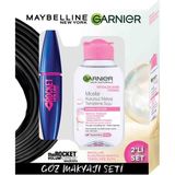 Maybelline New York Maybelline Volum Express Rocket Maskara & Garnier Micellar Kusursuz Makyaj Temizleme Suyu 2'li Set