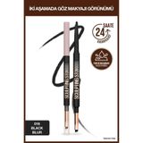 Maybelline New York Sculpting Stix Çift Uçlu 016 Black Blur Göz Kalemi