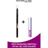 Maybelline New York Siyah Tattoo Liner Jel Göz Kalemi 900 Deep Onyx Mini Maskara Hediyeli Yumuşak Uç