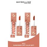 Maybelline New York Sunkisser Işıltılı Likit Allık- 03 Sol Search & 08 Shades On- Şeftali Tonlu Allık Seti