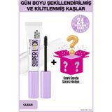 Maybelline New York Super Lock Brow Glue Kaş Sabitleyici Maskara - Şeffaf + Sürpriz Kutu Hediye