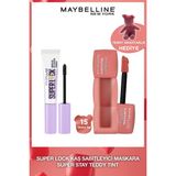 Maybelline New York Super Lock Kaş Sabitleyici Maskara & Teddy Tint 15 Skinny Dip - Teddy Anahtarlık Hediyeli