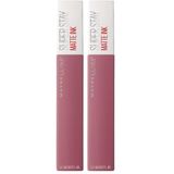 Maybelline New York Super Stay Matte Ink Likit Mat Ruj - 15 Lover (Pembe) (2 paketi)