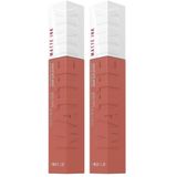 Maybelline New York Super Stay Matte Ink Likit Mat Ruj - 65 Seductress (Nude) (2 paketi)