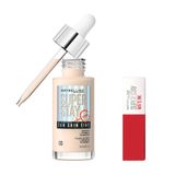 Maybelline New York Super Stay Skin Tint Fondöten - 03 & Mini Super Stay Matte Ink Likit Mat Ruj - 20 Pioneer Makyaj Seti