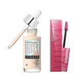 Maybelline New York Super Stay Vinyl Ink Uzun Süre Kalıcı Likit Parlak Ruj 20 Coy Super Stay Skin Tint Fondöten 03 Makyaj Seti