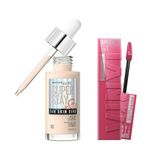 Maybelline New York Super Stay Vinyl Ink Uzun Süre Kalıcı Likit Parlak Ruj 20 Coy Super Stay Skin Tint Fondöten 03 Makyaj Seti