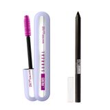 Maybelline New York Tattoo Liner Jel Göz Kalemi 900 Deep Onyx Siyah Mini Falsies Surreal Maskara 4.7 ml Makyaj Seti