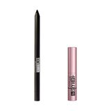 Maybelline New York Tattoo Liner Jel Göz Kalemi 900 Deep Onyx Siyah & Mini Lash Sensational Sky High Maskara Makyaj Seti