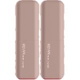 Maybelline NY Serum Etkili Hyalüronik Asit ve Besleyici Yağ İçeren Ruj - 003 Open Late (2 paketi)