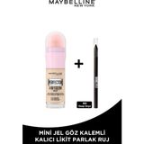 Maybelline Super Instant Perfector Glow 00 Fair Light Fondöten + Mini Tattoo Liner Göz Kalemi