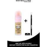 Maybelline Super Instant Perfector Glow 1.5 Light Medium Fondöten + Mini Tattoo Liner Göz Kalemi