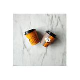 maycup 8 Oz Kapaklı Karton Bardak Latte Bardağı Karışık 50 Adet Bardak 50 Adet Kapak