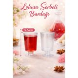 maycup Shot Bardağı Lohusa Şerbet İkram Bardağı 50cc Ayaklı Bardak 80 adet Sunumluk KÜÇÜKTÜR ÖLÇÜLÜDÜR