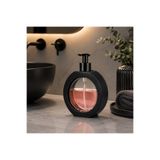 Mayden Concept 370 ml Modern Tasarım Sıvı Sabunluk | Siyah | Şeffaf Hazneli, Sert Plastik Gövdeli Banyo ve Mutfak Sıvı Sabun Dispenseri