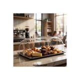 Mayden Concept Şeffaf Açılır Kapaklı Servis ve Sunum Fanusu (325 x 527 Mm) - Polikarbon, Dayanıklı,kırılmaz - Ekmek ve Pasta Koruma Kabı