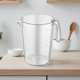 mayden.concept Şeffaf Ölçü Kabı (1 Lt) – Ergonomik Saplı, Kırılmaz, Gıda ile Temasa Uygun, Dayanıklı Plastik Ölçek Kabı