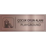 Mayeka Çocuk Oyun Alanı Isimlik Bronz Metal Kapı Isimliği Levhası Yönlendirme Tabelası