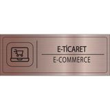 Mayeka E Ticaret Isimlik Bronz Metal Kapı Isimliği Levhası Yönlendirme Tabelası